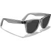 imageMERRYS Classic Square Shape Polarized Sunglasses for Womens Mens Retro Designer UV400 Sun Glasses S6140Tra Grey FrameBlack Lens
