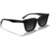 imageMERRYS Modern Men Women Acetate Square Polarized UV400 Sunglasses S6193Black FrameBlack Gradient Lens