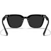 imageMERRYS Modern Men Women Acetate Square Polarized UV400 Sunglasses S6193Black FrameBlack Lens