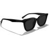 imageMERRYS Modern Men Women Acetate Square Polarized UV400 Sunglasses S6193Black FrameBlack Lens
