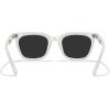 imageMERRYS Modern Men Women Acetate Square Polarized UV400 Sunglasses S6193Creamy White FrameBlack Lens