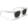imageMERRYS Modern Men Women Acetate Square Polarized UV400 Sunglasses S6193Creamy White FrameBlack Lens