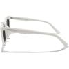imageMERRYS Modern Men Women Acetate Square Polarized UV400 Sunglasses S6193Creamy White FrameBlack Lens