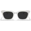 imageMERRYS Modern Men Women Acetate Square Polarized UV400 Sunglasses S6193Creamy White FrameBlack Lens