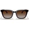 imageMERRYS Modern Men Women Acetate Square Polarized UV400 Sunglasses S6193Leopard FrameBrown Gradient Lens