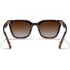 imageMERRYS Modern Men Women Acetate Square Polarized UV400 Sunglasses S6193Leopard FrameBrown Gradient Lens