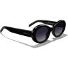 imageMERRYS Modern Oval Round Acetate Sunglasses for Women UV400 Polarized Sunglasses S6191Black FrameBlack Gradient Lens