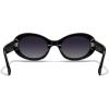 imageMERRYS Modern Oval Round Acetate Sunglasses for Women UV400 Polarized Sunglasses S6191Black FrameBlack Gradient Lens