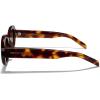 imageMERRYS Modern Oval Round Acetate Sunglasses for Women UV400 Polarized Sunglasses S6191Leopard FrameBrown Gradient Lens