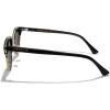 imageMERRYS Modern SemiRimless Square Acetate Sunglasses for Women and Men UV400 Polarized Sunglasses S6190Black FrameGold BridgeBlack Lens