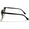 imageMERRYS Modern SemiRimless Square Acetate Sunglasses for Women and Men UV400 Polarized Sunglasses S6190Black FrameGold BridgeG15 Lens