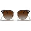 imageMERRYS Modern SemiRimless Square Acetate Sunglasses for Women and Men UV400 Polarized Sunglasses S6190Leopard FrameGold BridgeBrown Gradient Lens