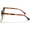 imageMERRYS Modern SemiRimless Square Acetate Sunglasses for Women and Men UV400 Polarized Sunglasses S6190Leopard FrameGold BridgeBrown Gradient Lens