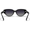 imageMERRYS Modern Women Acetate Retro Narrow Pointy Cat Eye PolarizedUV400 Sunglasses S6194Black FrameBlack Gradient Lens