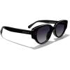 imageMERRYS Modern Women Acetate Retro Narrow Pointy Cat Eye PolarizedUV400 Sunglasses S6194Black FrameBlack Gradient Lens