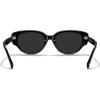 imageMERRYS Modern Women Acetate Retro Narrow Pointy Cat Eye PolarizedUV400 Sunglasses S6194Black FrameBlack Lens