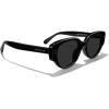 imageMERRYS Modern Women Acetate Retro Narrow Pointy Cat Eye PolarizedUV400 Sunglasses S6194Black FrameBlack Lens