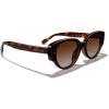 imageMERRYS Modern Women Acetate Retro Narrow Pointy Cat Eye PolarizedUV400 Sunglasses S6194Leopard FrameBrown Gradient Lens