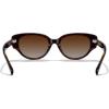 imageMERRYS Modern Women Acetate Retro Narrow Pointy Cat Eye PolarizedUV400 Sunglasses S6194Leopard FrameBrown Gradient Lens