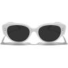 imageMERRYS Modern Women Acetate Retro Narrow Pointy Cat Eye PolarizedUV400 Sunglasses S6194White FrameBlack Lens