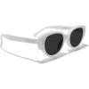 imageMERRYS Modern Women Acetate Retro Narrow Pointy Cat Eye PolarizedUV400 Sunglasses S6194White FrameBlack Lens