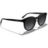 imageMERRYS Modern Women Lady Acetate Oval Round Polarized UV400 Sunglasses S6192Black FrameBlack Gradient Lens