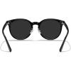 imageMERRYS Modern Women Lady Acetate Oval Round Polarized UV400 Sunglasses S6192Black FrameBlack Lens