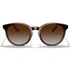 imageMERRYS Modern Women Lady Acetate Oval Round Polarized UV400 Sunglasses S6192Leopard FrameBrown Gradient Lens