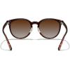 imageMERRYS Modern Women Lady Acetate Oval Round Polarized UV400 Sunglasses S6192Leopard FrameBrown Gradient Lens