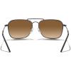 imageMERRYS Retro Metal Square Aviator Polarized Sunglasses for Men Women S6028Gun FrameBrown Gradient Polarized Lens