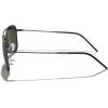imageMERRYS Retro Metal Square Aviator Polarized Sunglasses for Men Women S6028Gun FrameBrown Gradient Polarized Lens