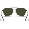 imageMERRYS Retro Metal Square Aviator Polarized Sunglasses for Men Women S6028Gun FrameG15 Polarized Lens