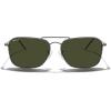 imageMERRYS Retro Metal Square Aviator Polarized Sunglasses for Men Women S6028Gun FrameG15 Polarized Lens