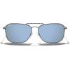 imageMERRYS Retro Metal Square Aviator Polarized Sunglasses for Men Women S6028Gun FrameSky Blue Mirror Polarized Lens