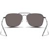 imageMERRYS Retro Metal Square Aviator Polarized Sunglasses for Men Women S6028Gun FrameSky Blue Mirror Polarized Lens