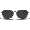 imageMERRYS Retro Metal Square Aviator Polarized Sunglasses for Men Women S6028Matte Black FrameBlack Polarized Lens