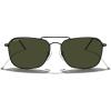imageMERRYS Retro Metal Square Aviator Polarized Sunglasses for Men Women S6028Matte Black FrameG15 Polarized Lens