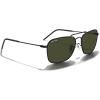 imageMERRYS Retro Metal Square Aviator Polarized Sunglasses for Men Women S6028Matte Black FrameG15 Polarized Lens
