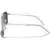 imageMERRYS Retro Metal Square Aviator Polarized Sunglasses for Men Women S6028Matte Chrome FrameSilver Mirror Polarized Lens