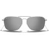 imageMERRYS Retro Metal Square Aviator Polarized Sunglasses for Men Women S6028Matte Chrome FrameSilver Mirror Polarized Lens