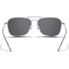 imageMERRYS Retro Metal Square Aviator Polarized Sunglasses for Men Women S6028Matte Chrome FrameSilver Mirror Polarized Lens