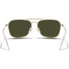 imageMERRYS Retro Metal Square Aviator Polarized Sunglasses for Men Women S6028Polished Gold FrameG15 Polarized Lens