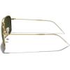 imageMERRYS Retro Metal Square Aviator Polarized Sunglasses for Men Women S6028Polished Gold FrameG15 Polarized Lens