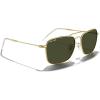 imageMERRYS Retro Metal Square Aviator Polarized Sunglasses for Men Women S6028Polished Gold FrameG15 Polarized Lens