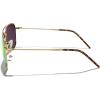 imageMERRYS Retro Metal Square Aviator Polarized Sunglasses for Men Women S6028Polished Gold FrameGreen Mirror Polarized Lens