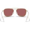 imageMERRYS Retro Metal Square Aviator Polarized Sunglasses for Men Women S6028Polished Gold FrameViolet Lens