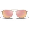 imageMERRYS Retro Metal Square Aviator Polarized Sunglasses for Men Women S6028Rose Gold FrameCopper Lens