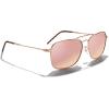 imageMERRYS Retro Metal Square Aviator Polarized Sunglasses for Men Women S6028Rose Gold FrameCopper Lens