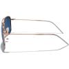 imageMERRYS Retro Metal Square Aviator Polarized Sunglasses for Men Women S6028Rose Gold FrameDark Blue Tinted Polarized Lens