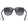 imageMERRYS Retro Square Polarized Sunglasses for Women Men Classic Trendy Sunnies S6030Black FrameBlack Gradient Lens